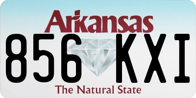 AR license plate 856KXI