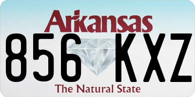 AR license plate 856KXZ