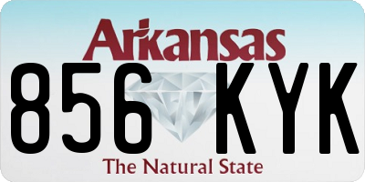 AR license plate 856KYK