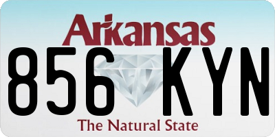 AR license plate 856KYN