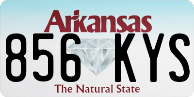 AR license plate 856KYS