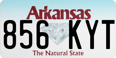 AR license plate 856KYT