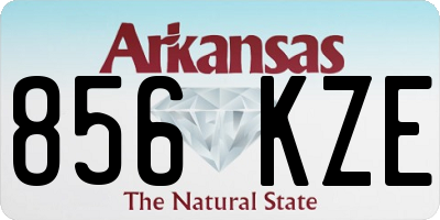 AR license plate 856KZE