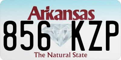 AR license plate 856KZP
