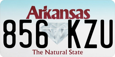 AR license plate 856KZU