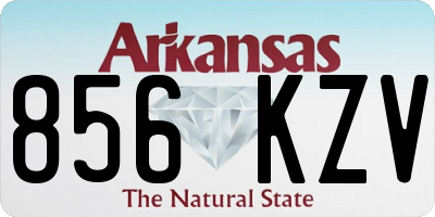AR license plate 856KZV