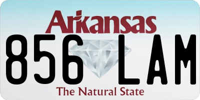 AR license plate 856LAM