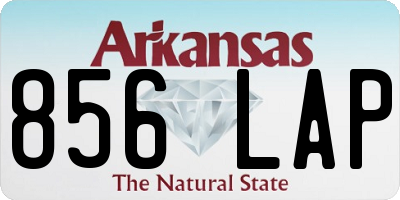 AR license plate 856LAP