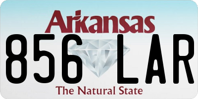 AR license plate 856LAR