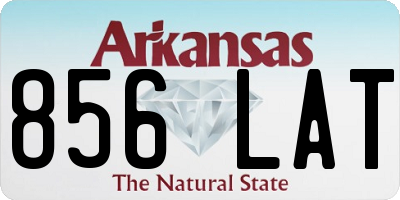 AR license plate 856LAT