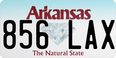 AR license plate 856LAX