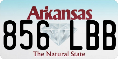 AR license plate 856LBB