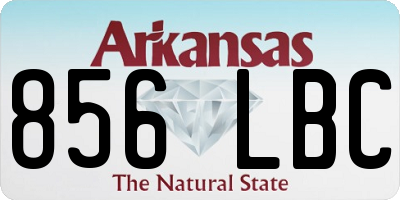 AR license plate 856LBC