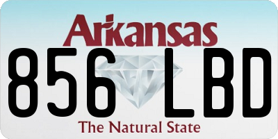 AR license plate 856LBD