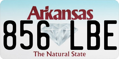 AR license plate 856LBE
