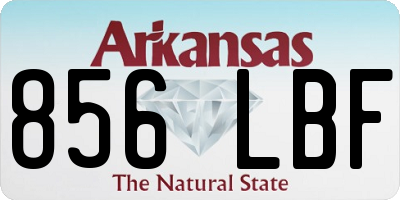 AR license plate 856LBF