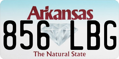 AR license plate 856LBG