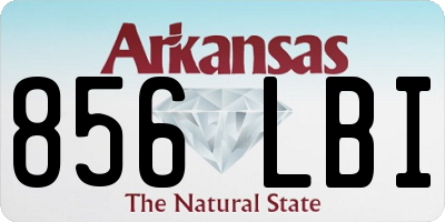 AR license plate 856LBI