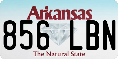 AR license plate 856LBN