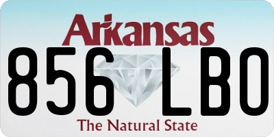 AR license plate 856LBO