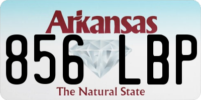 AR license plate 856LBP
