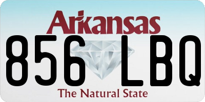 AR license plate 856LBQ
