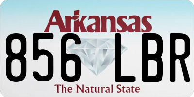 AR license plate 856LBR