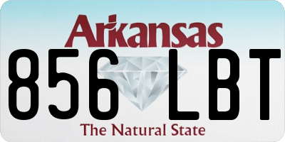 AR license plate 856LBT