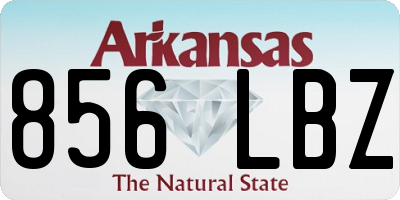 AR license plate 856LBZ