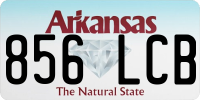 AR license plate 856LCB