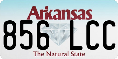 AR license plate 856LCC