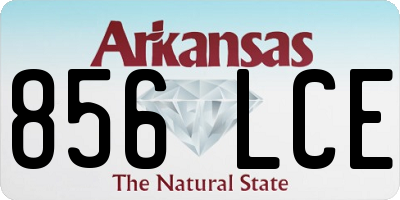 AR license plate 856LCE