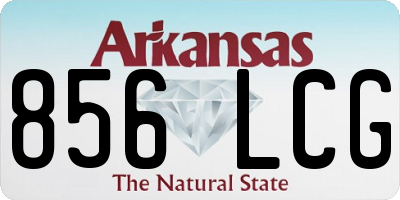 AR license plate 856LCG