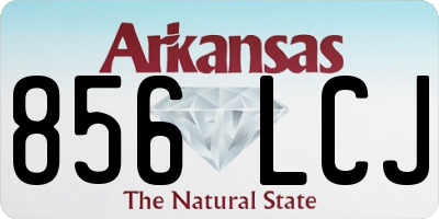 AR license plate 856LCJ