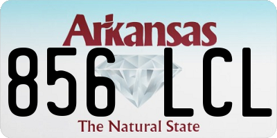 AR license plate 856LCL