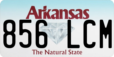 AR license plate 856LCM