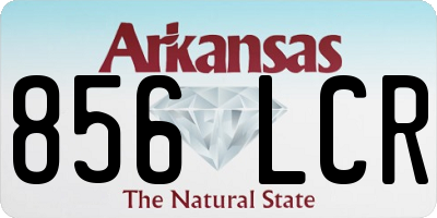 AR license plate 856LCR