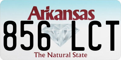 AR license plate 856LCT