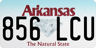 AR license plate 856LCU