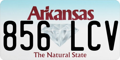 AR license plate 856LCV
