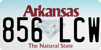 AR license plate 856LCW