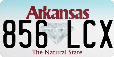 AR license plate 856LCX