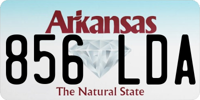 AR license plate 856LDA