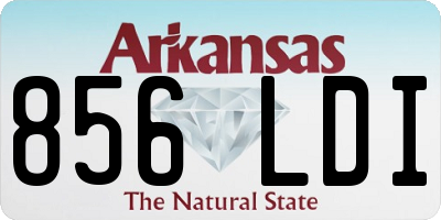 AR license plate 856LDI