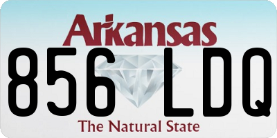 AR license plate 856LDQ