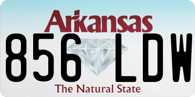 AR license plate 856LDW