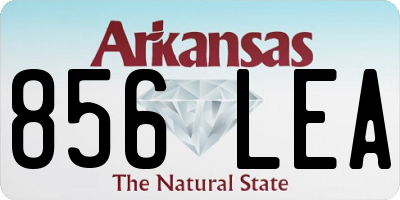 AR license plate 856LEA