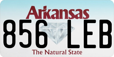 AR license plate 856LEB