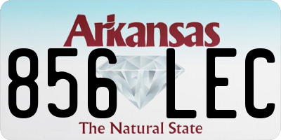 AR license plate 856LEC