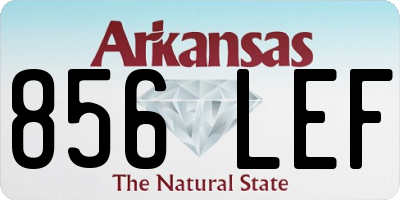 AR license plate 856LEF